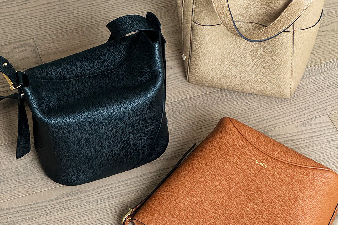 T.QING Your Style with the Ease Leather Bucket Bag