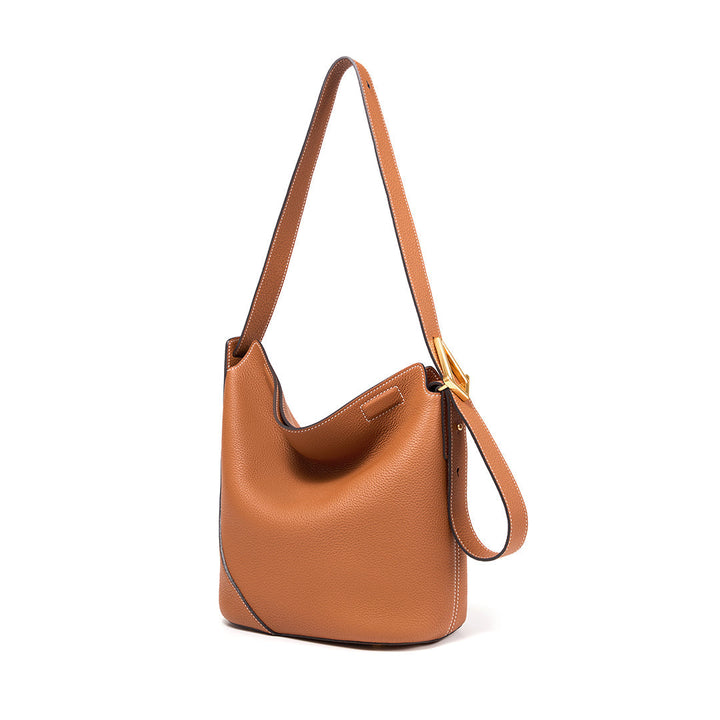 T.QING Ease Bucket Bag #color_gold-brown