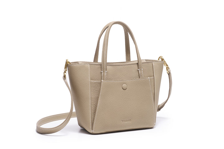 SereneGuard Leather Tote Bag Size Small