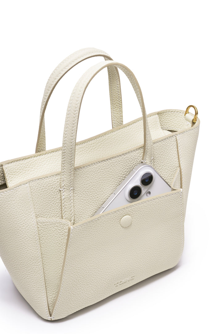 SereneGuard Leather Tote Bag Size Small