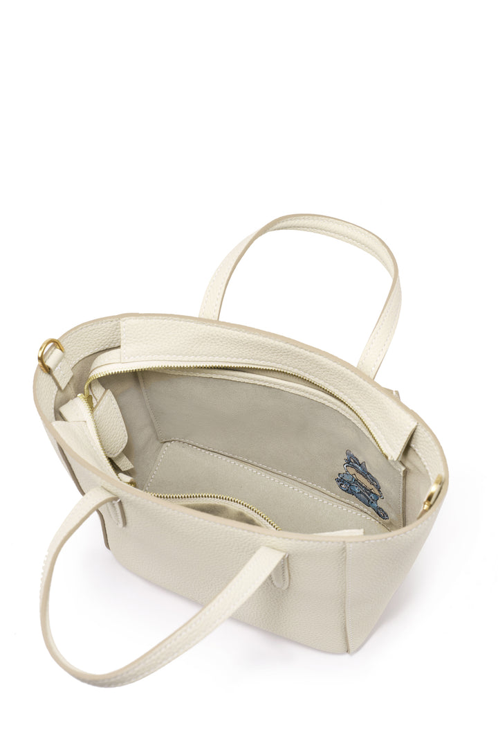 SereneGuard Leather Tote Bag Size Small