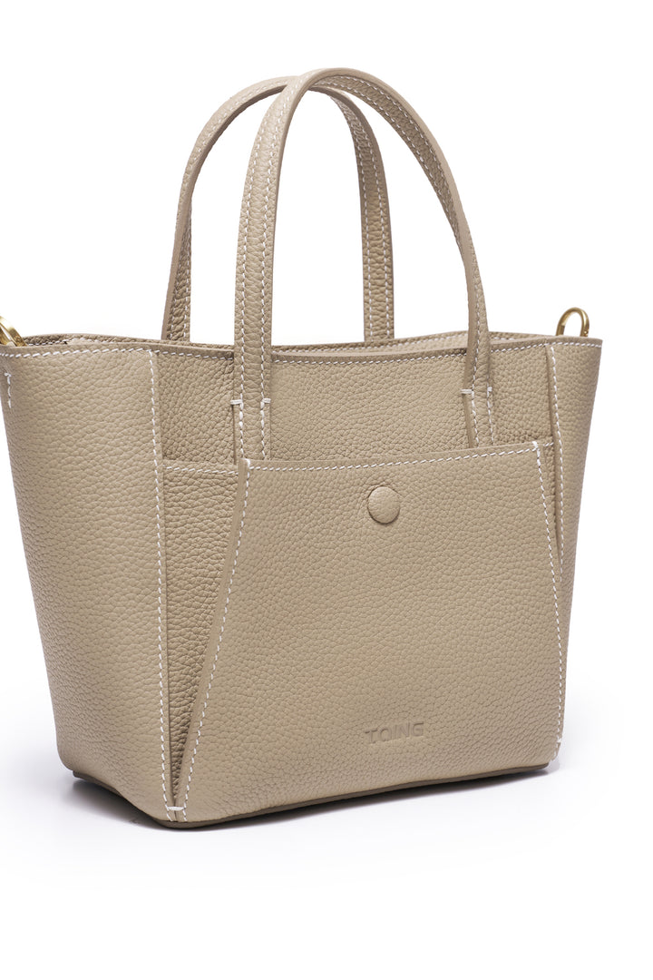 SereneGuard Leather Tote Bag Size Small