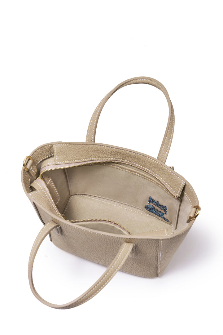 SereneGuard Leather Tote Bag Size Small