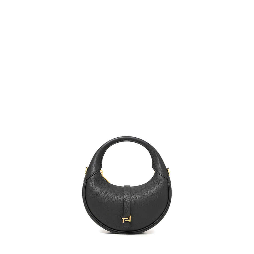 TQING Wind Chime Crescent Bag Handbag #color_black