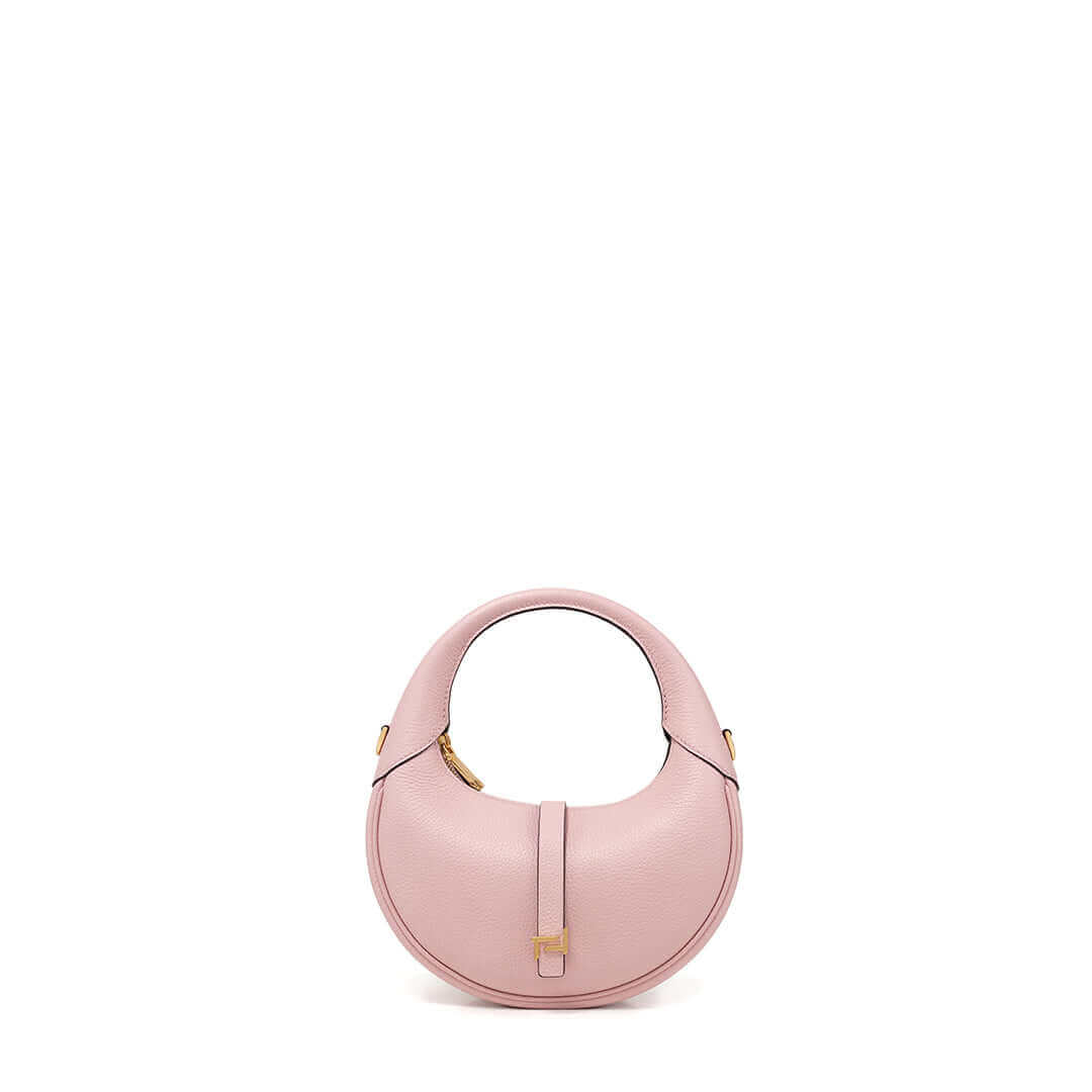 TQING Wind Chime Crescent Bag Handbag #color_peach-pink