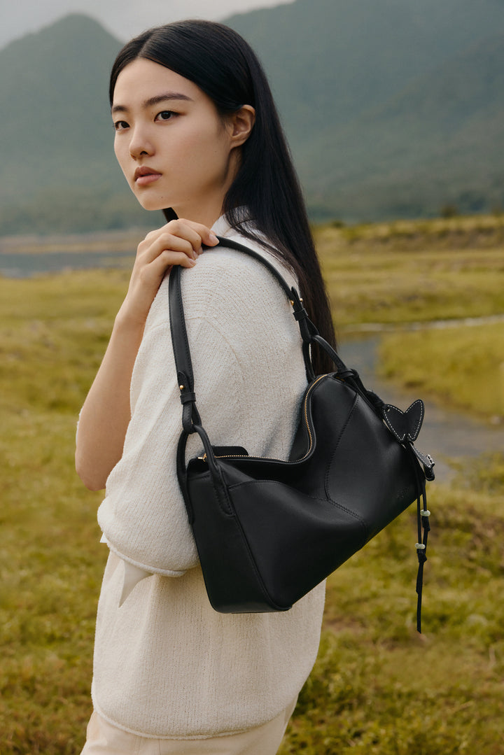 Freeform Casual Boston Bag in Vegetable-tanned Leather