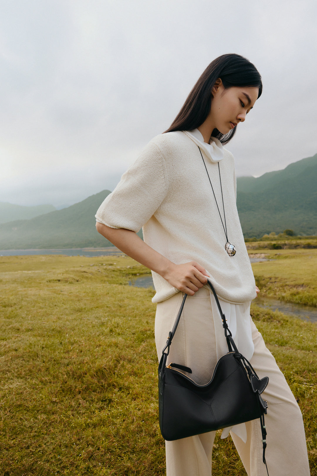 Freeform Casual Boston Bag in Vegetable-tanned Leather