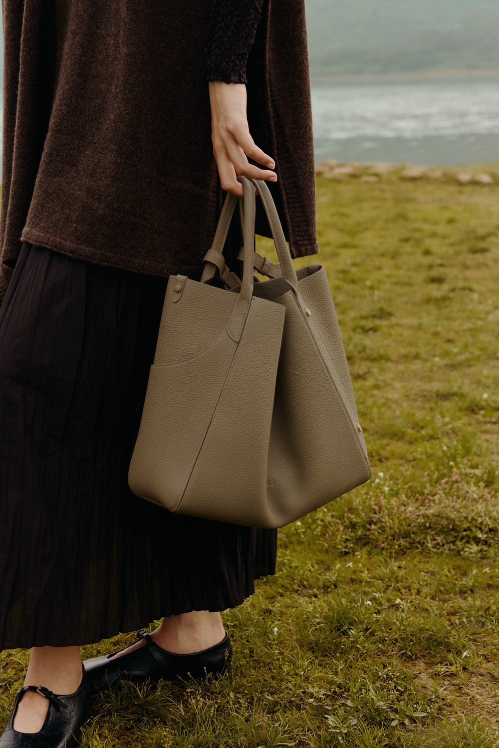 Butterfly Leather Tote Bag