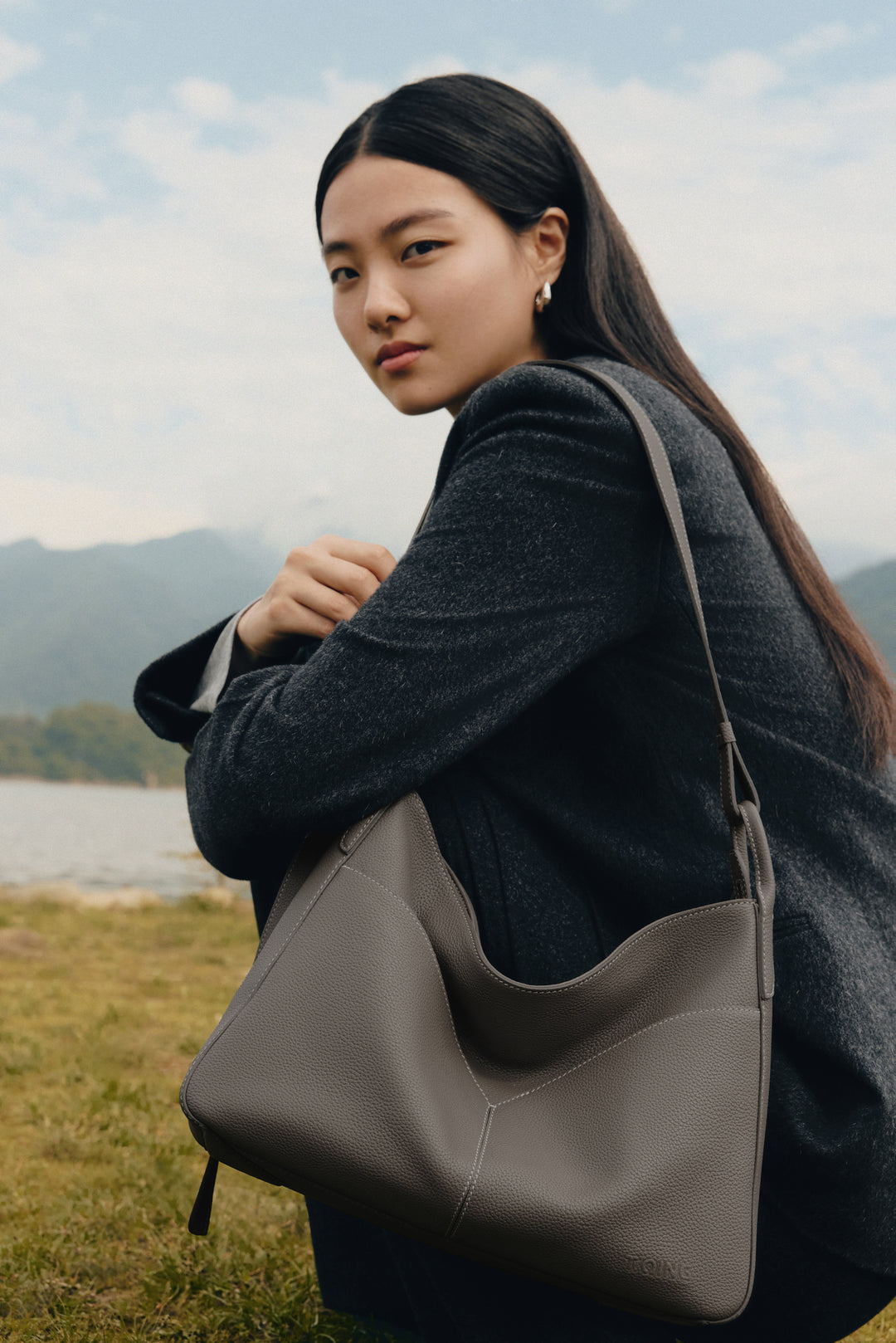 Freeform Hobo Bag in TOGO Leather