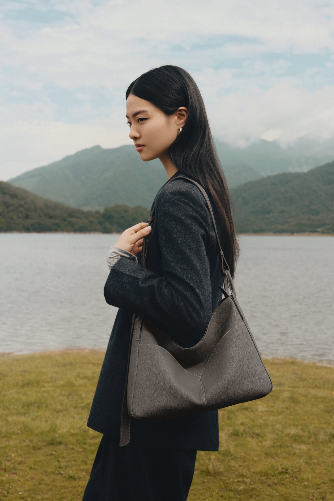 Freeform Hobo Bag in TOGO Leather