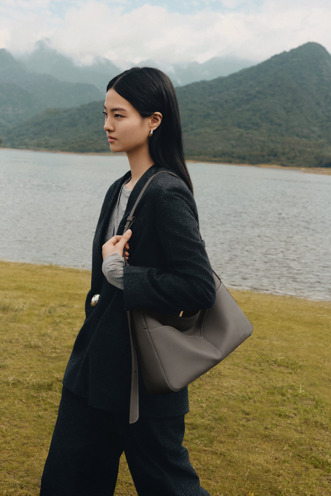 Freeform Hobo Bag in TOGO Leather