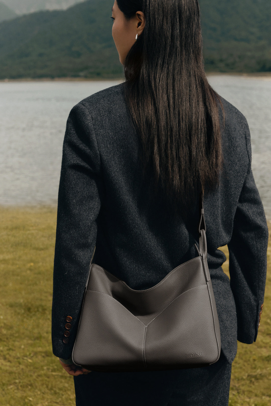 Freeform Hobo Bag in TOGO Leather