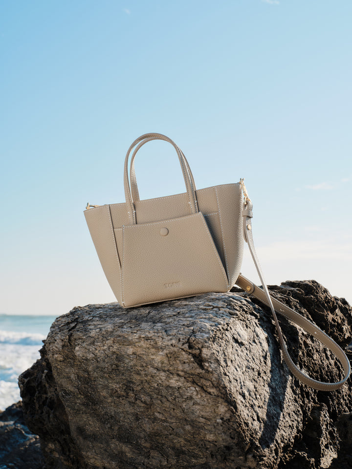 SereneGuard Leather Tote Bag Size Small