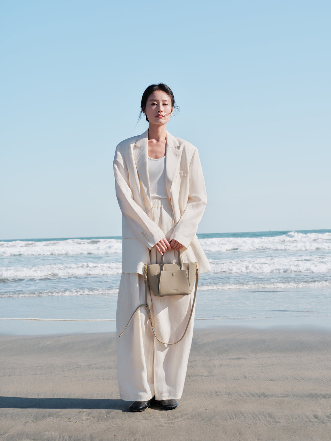 SereneGuard Leather Tote Bag Size Small