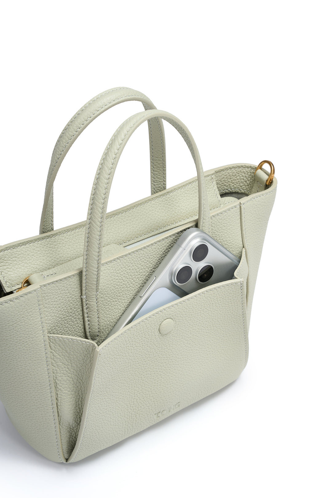 SereneGuard Leather Tote Bag Size Small