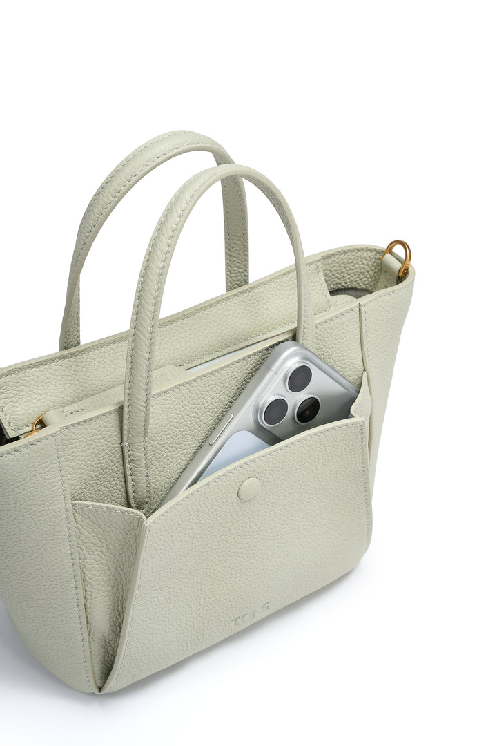 SereneGuard Leather Tote Bag Size Small