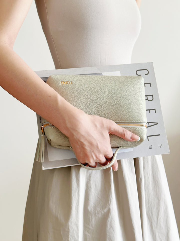 Freeform Leather Wash Bag