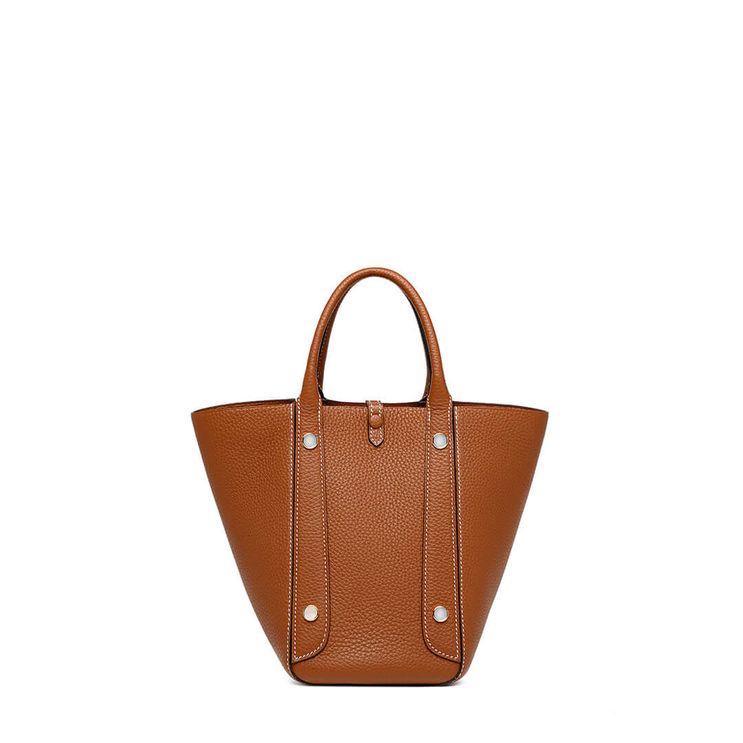 T.QING Small Butterfly Bucket Bag #color_gold-brown