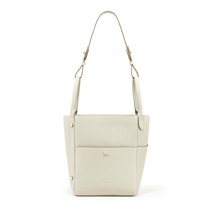 TQING Large Butterfly Tote Bucket Bag #color_cream-white