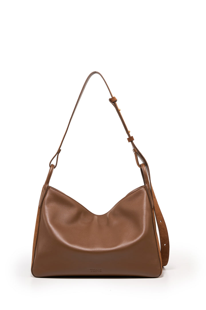 Freeform Hobo Bag in Suede Leather