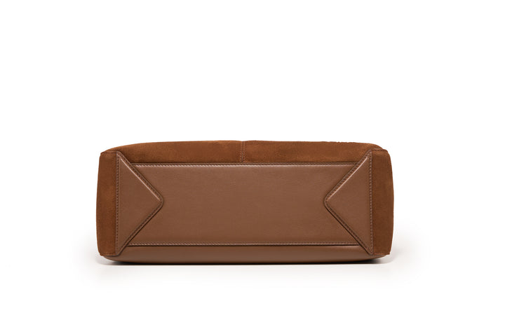 Freeform Hobo Bag in Suede Leather