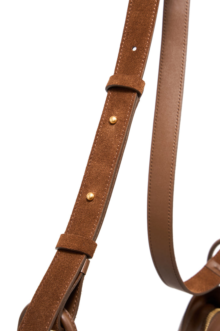 Freeform Hobo Bag in Suede Leather