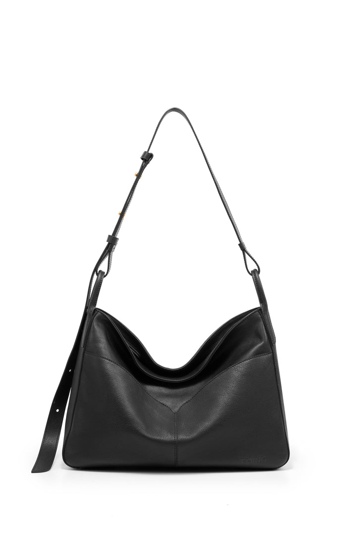 Freeform Hobo Bag in Vegetable-tanned Leather