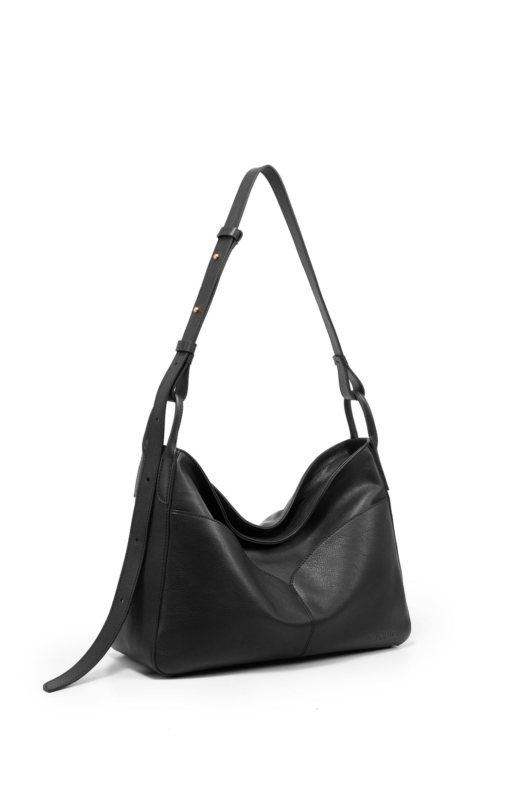 Freeform Hobo Bag in Vegetable-tanned Leather
