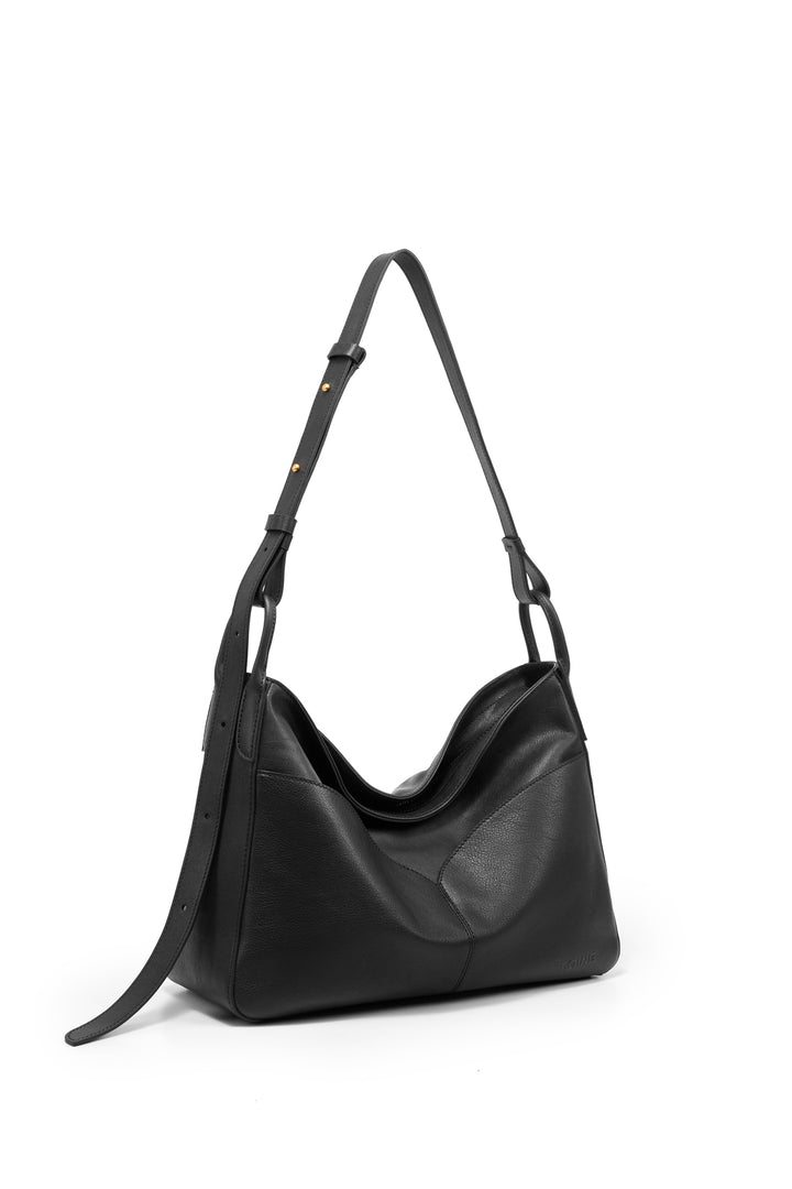Freeform Hobo Bag in Vegetable-tanned Leather