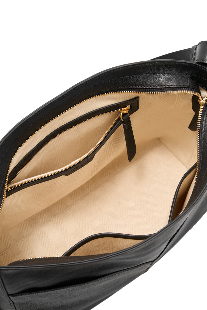 Freeform Hobo Bag in Vegetable-tanned Leather