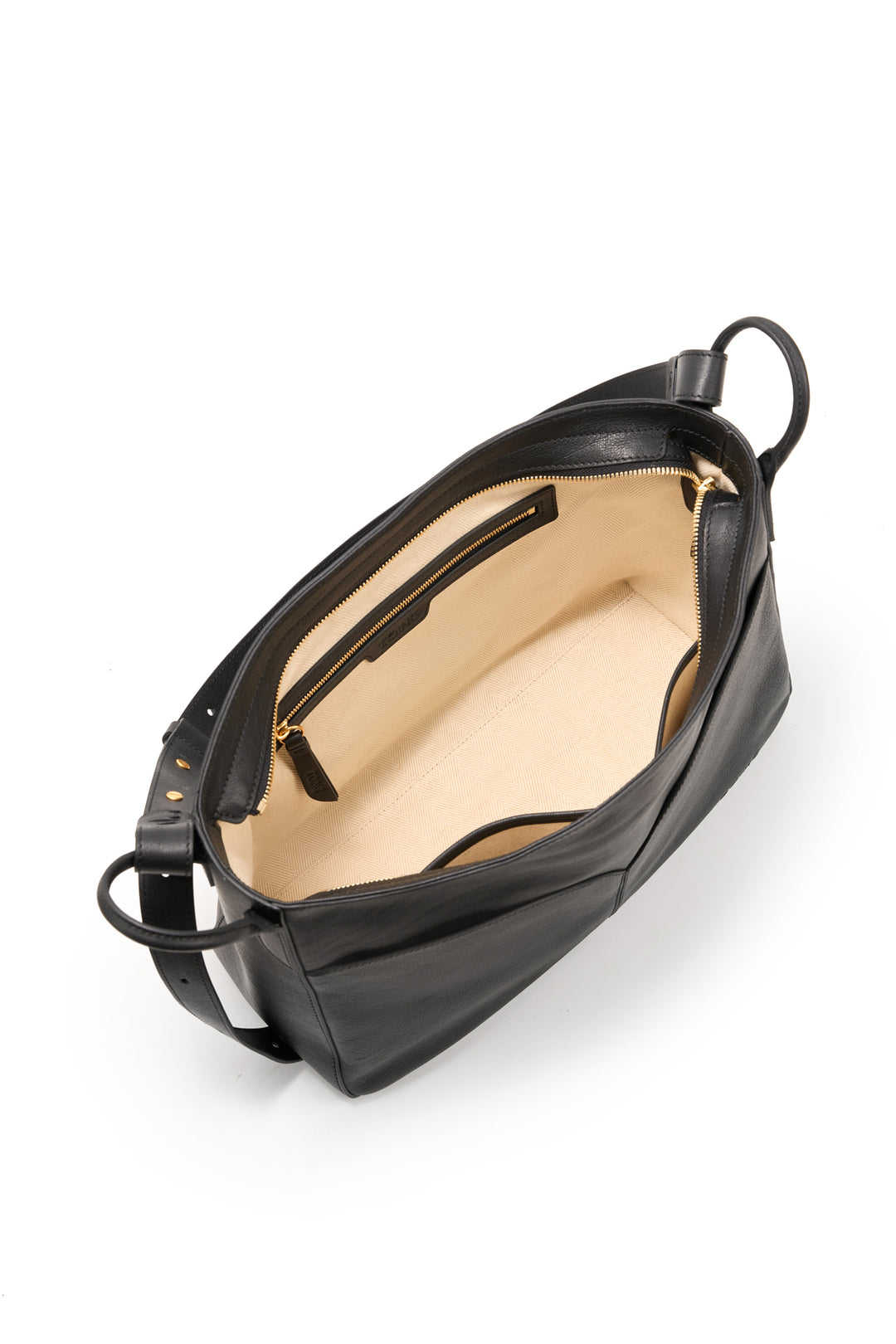 Freeform Hobo Bag in Vegetable-tanned Leather