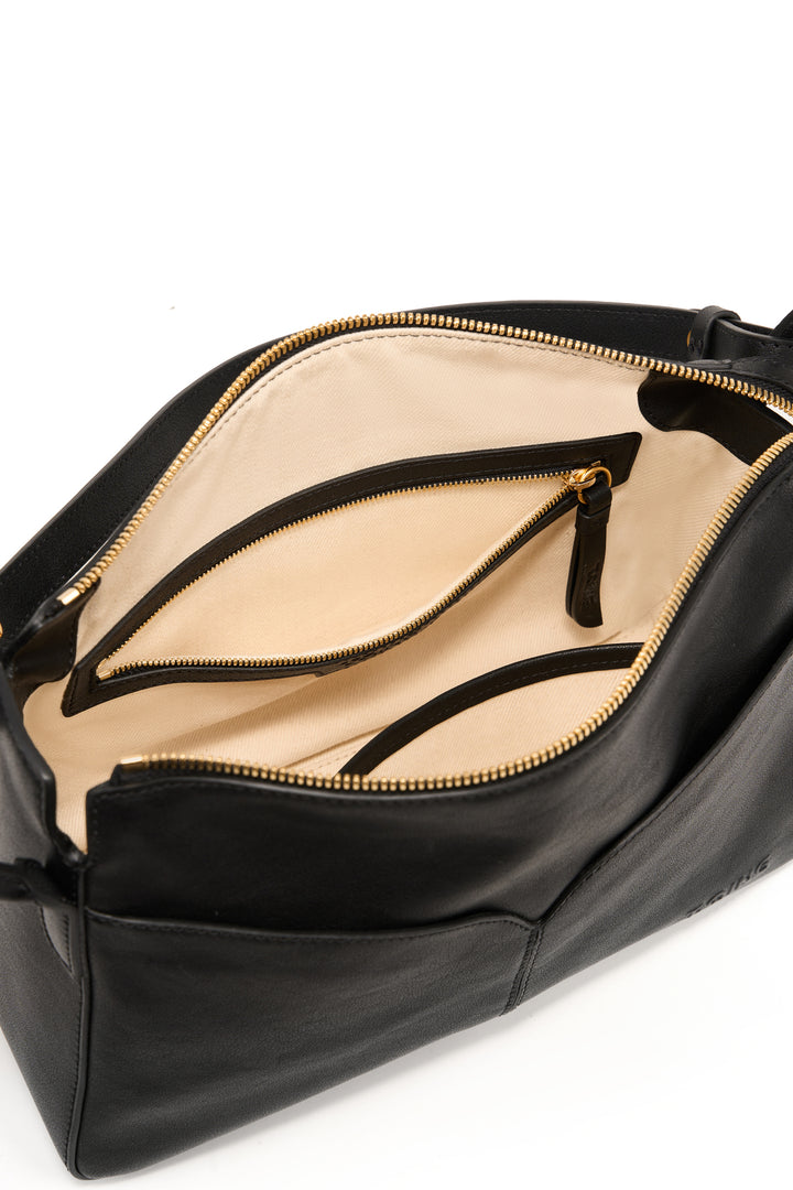 Freeform Casual Boston Bag in Vegetable-tanned Leather