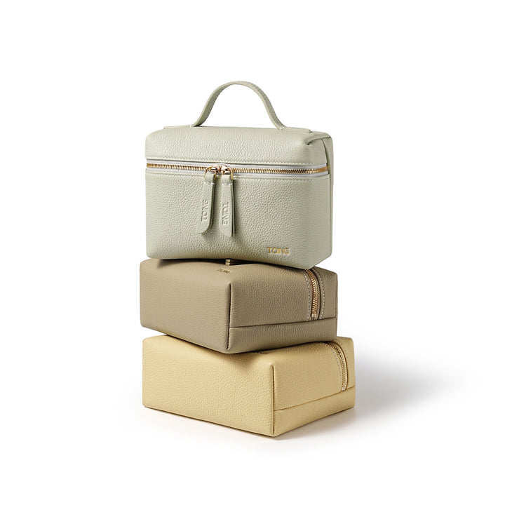 Freeform Leather Wash Bag