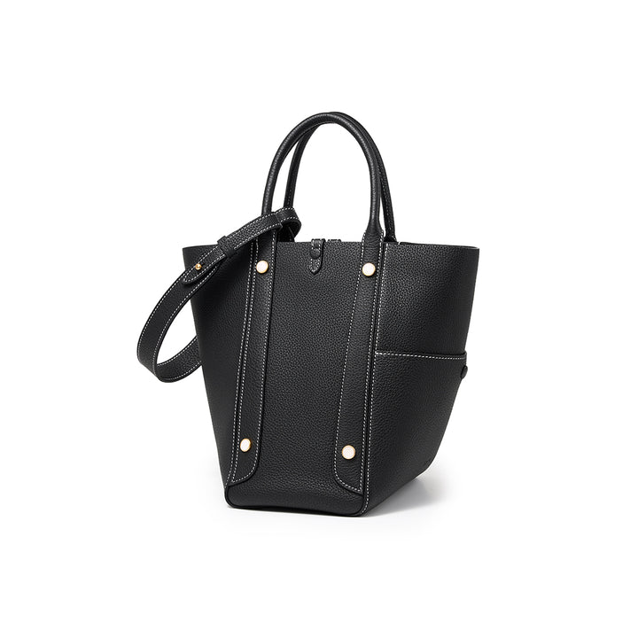 TQING Large Butterfly Tote Bucket Bag #color_black