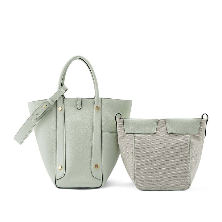 TQING Large Butterfly Tote Bucket Bag #color_light-green